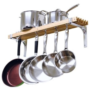 Cooks wall pot rack via Amazon.